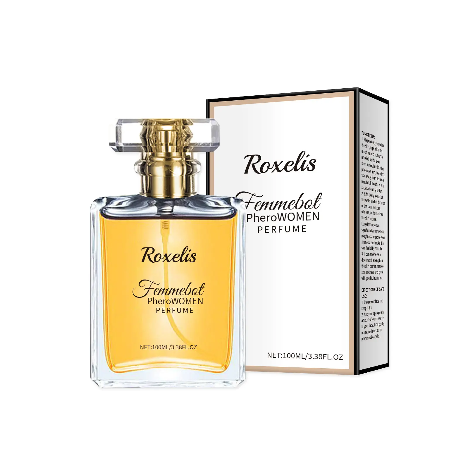 Women's Ylang Orange Perfume Spray Bottle - Elegant Fresh Scent, Long-Lasting, Portable Size, Ideal for Couple Dating