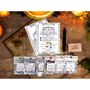 Protection Spell Jar Kit – DIY Protection Ritual Kit for Manifestation, Protection Magic