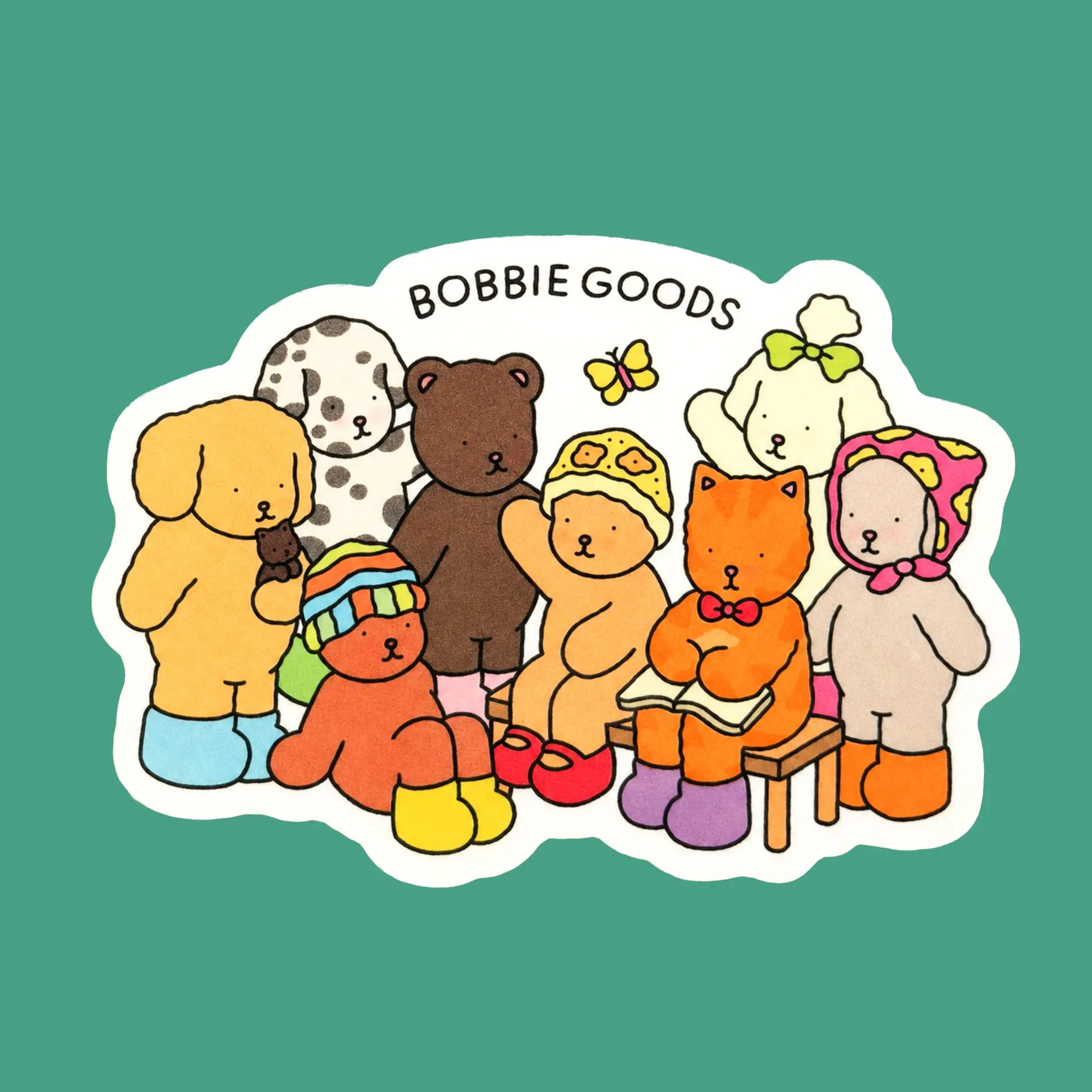 Bobbie Goods Family Sticker | White