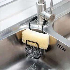 1pc Expandable Sink Storage Rack - Convenient Kitchen Drain Basket for Storing Brushes, Soap, Cloths, Sponges, and Towels