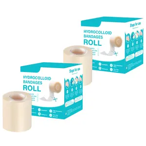 Medical Grade Hydrocolloid Roll for Wound Care – Cut-to-Size Ultra Absorbent First Aid Kit Essential - Flexible, Waterproof & Extra Large Hydrocolloid Bandages Pimple Patch Roll for Face, Acne, Blisters & Skin Healing