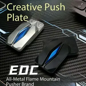 Alloy Flame Mountain Edc Fidget Card, Magnetic Metal Stress Relief Toy, Cool Adult Desktop Tool, Anxiety Relief Gift, Valentine's Day Present