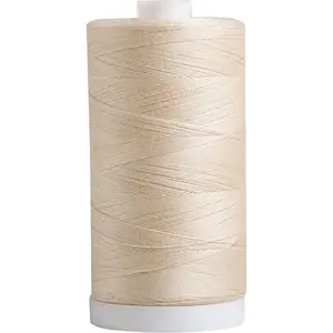 Thread for Sewing, Quilting, and Crafting - 50-Weight - 1200 Yard Large Spool (Cream)