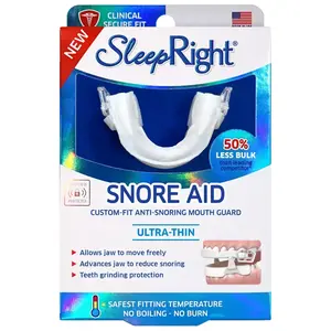 SleepRight Custom-Fit Anti-Snore Mouth Guard: Night Guard Package Quantity 1