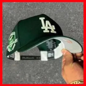 Dark Green Los Angeles Dodgers 9FORTY Snapback Hat, Cream Embroidered LA Logo & Grey Undervisor, 50th Anniversary Stadium Side Patch Cap, Limited Edition 2026 Urban Streetwear Gorra premium