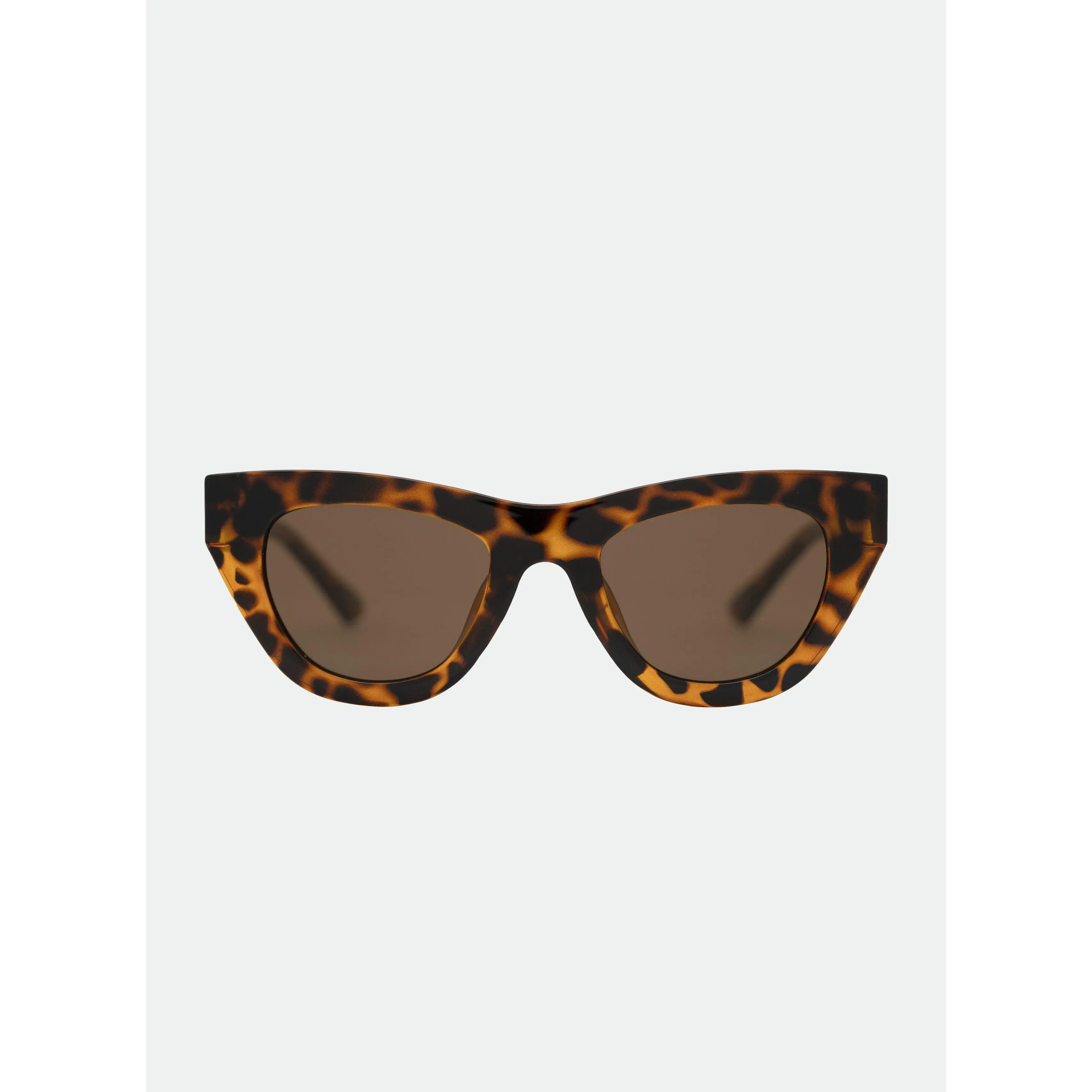 OTRA Kinni Tortoiseshell Cat-Eye Sunglasses -Vintage Chunky Frames with Warm Brown Lenses - 100% UV Protection