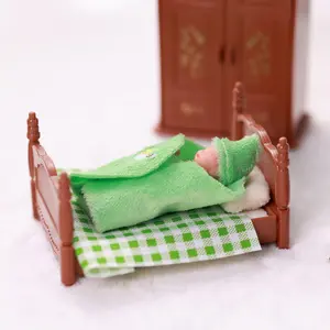 BABESIDE Mini Silicone Baby Dolls, 3 Inch Realistic-Newborn Full Silicone Cute Little Baby Dolls Tiny Real Life Miniature Baby Dolls with Playset Accessories for Girls Kids