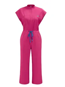 Nursing Uniform Handwashing Work Clothes Short Sleeve Brushed Hand Jumpsuit