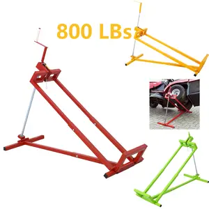 Portable Lawn Tractor Lift Jack Tool Kit with Parts, 800Lbs Capacity, 45° Adjustable Tilt, Durable Universal Tool for Ride-On Mowers & Small Tractor Maintenance