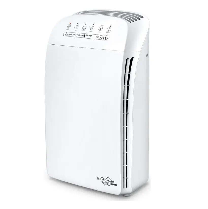 Membrane Solutions MSA3 Air Purifier for Home, Room Up to 1590 sq ft. H13 True HEPA Filter Air Purifier for Bedroom 22db, 100% Ozone Free Air Cleaner for Smoke, Pet Odor, Dust