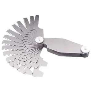 Precise 29 Degree Acme Screw Thread Pitch Gage with 15 Blades, Threads, 0.5 Lbs