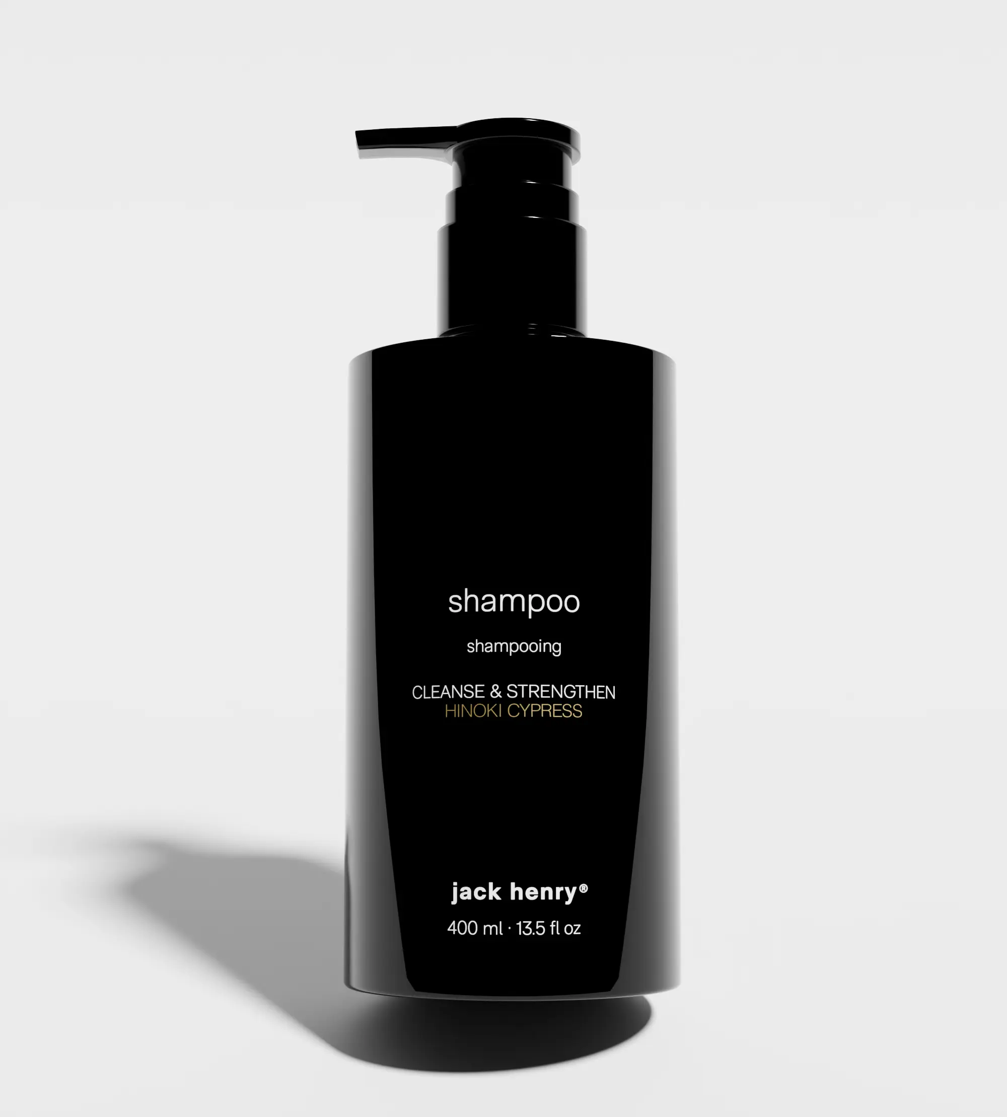 Jack Henry Creamy Shampoo - Gentle & Effective Cleanse with Supergreens & Neroli Scent - 400ml - Organic & Paraben-Free Formula for All Hair Types