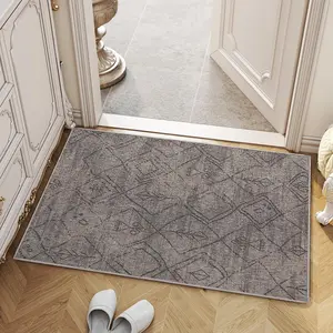 Geometric Pattern Door Mat, Non-slip Entrance Doormat, Soft Decorative Floor Mat, Entryway Floor Mat for Home Living Room Bedroom Bathroom Room Decor, Non Slip Rug