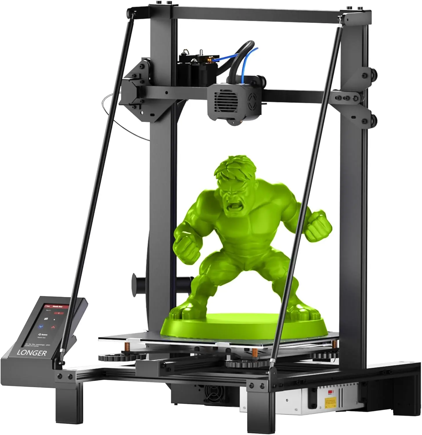 Longer LK5 Pro FDM 3D Printer - 4.3" Color Touch Screen, 11.8"x11.8"x15.7" (400mm Max) Large Print Size, 0.1mm Precision, Glass Bed, Auto Resume Function, for DIY Home & School Use
