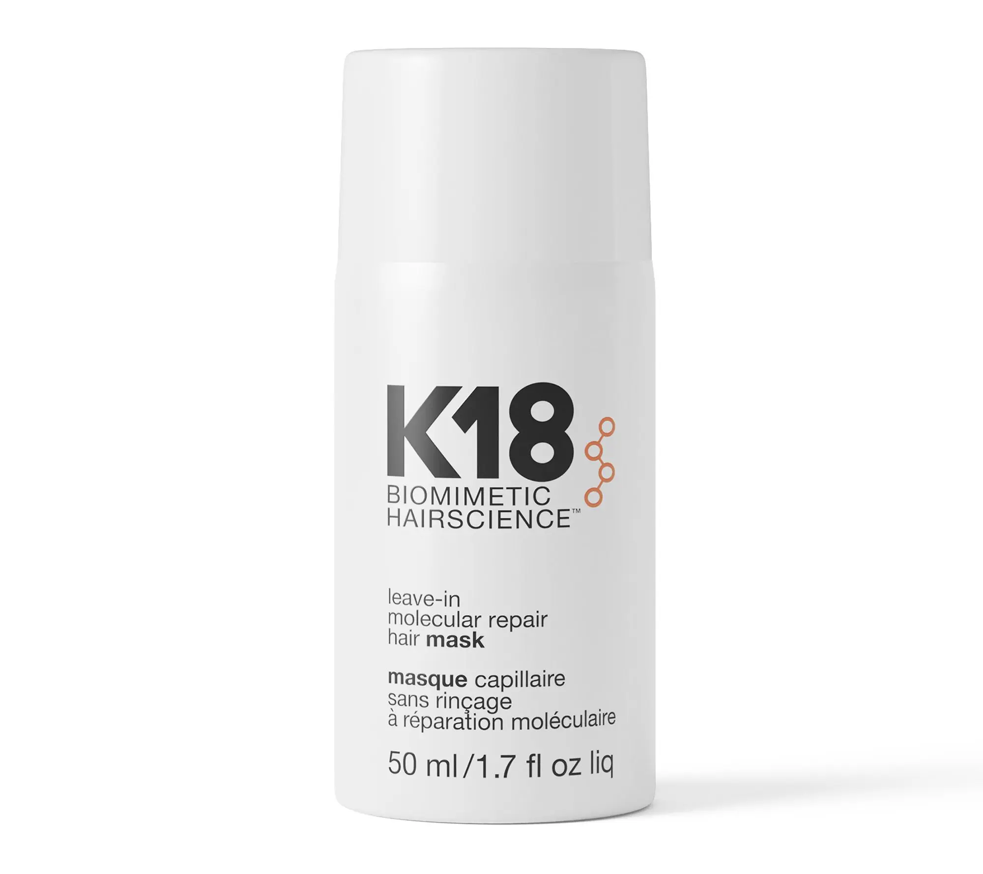 K18 Leave-In Molecular Repair Hair Mask. K18 Leave-In Molecular Repair Hair Mask.