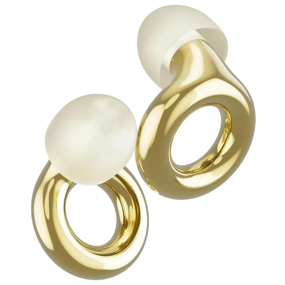 Silicone Noise Cancelling Earplugs, New Electroplated Process, 3 Size Replacement Tips, Washable Sleep Earplugs, Comfortable Reusable, Noise Cancellation