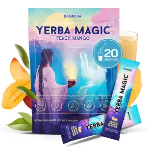 Yerba Magic Instant Yerba Mate Tea Powder | Natural Energy Drink Mix, 20/24/30 Servings, Assorted Flavors Available