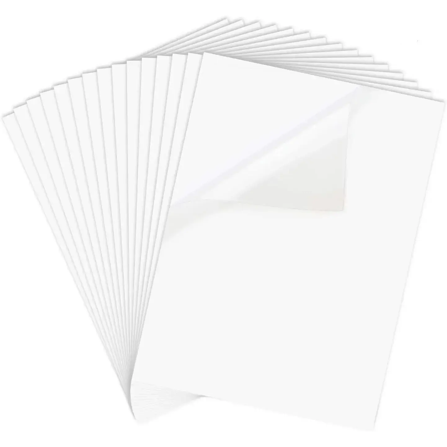 Printable Vinyl Sticker Paper for Inkjet Printer - 8.5 x 11 Inches 15 Sheets Translucent Premium Waterproof Sticker Paper - Dries Quickly and Holds Ink Beautifully