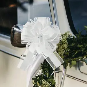 Elegant Wedding Car Decor Set, Bow Ribbons for Gift Wrapping, Party Supplies, DIY Crafts, Home Décor, Mother's Day Gifts