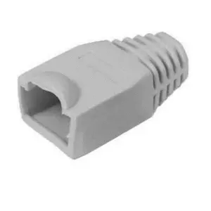100 Pcs LOT CAT5 CAT5E CAT6 RJ45 Plug Connector End Boot Cap Snagless Grey
