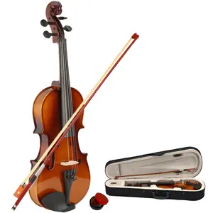 New 1/2 Acoustic fine Violin Case Bow Rosin Natural Kit Musical Gifts for Festivals or Birthdays Adults Teens with Accessories Complete Set for Music Lovers Handmade AcousticSet string instrument Beginner Set Set with Case Colorful Outfit Full Size shop