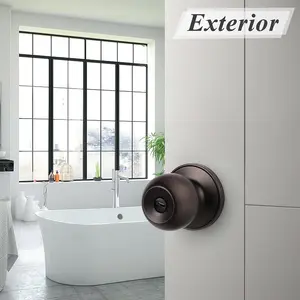 Probrico Round Ball Knobs Keyed Alike/Keyed Entry/Privacy/Passage/Dummy Door Lock Knob