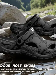 Women's Plus Size High-End Summer Outdoor Flip Flops, Durable Non-Slip Soft Sole Clogs for Men & Women, Casual Eva Sandals, Beach Shoes Slippers