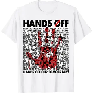 Hands Off Protest Social Security And Medicare Protest T-Shirt