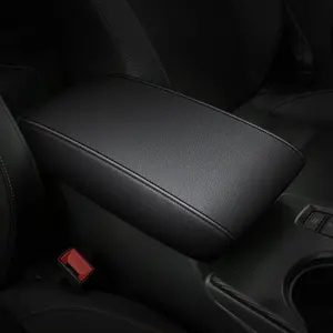 Black Leather Console Armrest Cover for 2016-2023 Nissan Maxima - Custom Made, Interior Protection, Easy to Clean, Perfect Fit