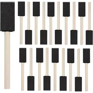 20 Pcs 1'' Foam Sponge Paint Brushes for Painting Craft Staining Varnish Touch Up