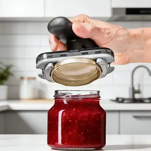 Adjustable Can Opener Anti-Slip Effortless Lid Twister, Suitable for Seniors and Weak Hand Users, Kitchen Bottle and Can Tool