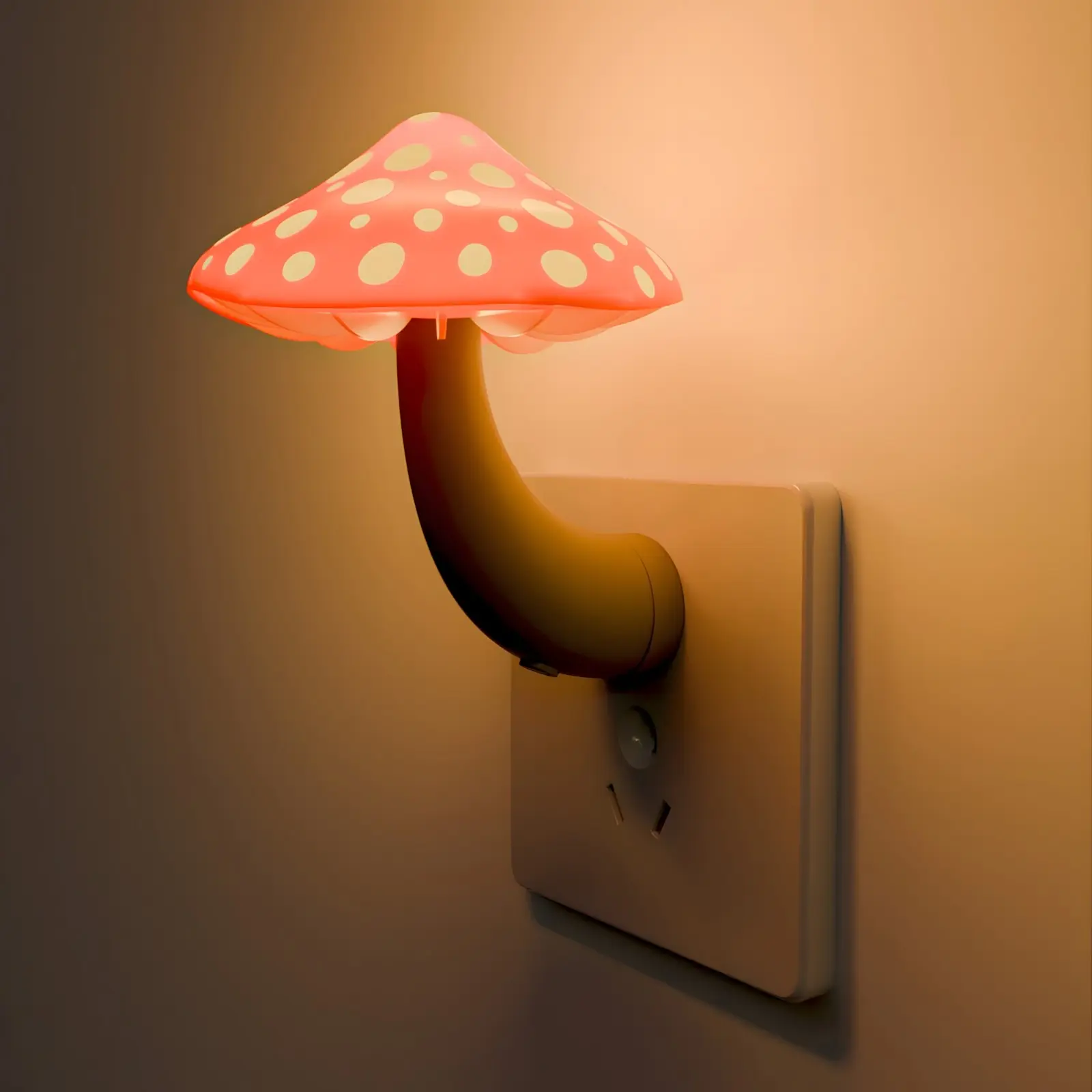 Mushroom Shaped Night Light, Led Nightlight, Plug and Play Bedside Lamp, Smart Atmosphere Light, Led Mood Light, Bedroom Night Light, Decorative Atmosphere Light, Decorative Atmosphere Lighting, Home Decor