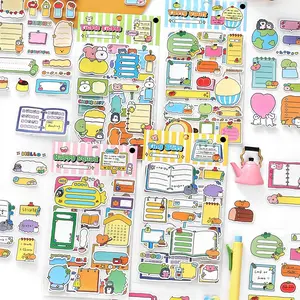 Writeable Stickers Pack (2/8 Sheets), Cartoon Style Decorative Adhesive Labels for Journals Notebooks Laptop Car Seats Skateboards Water Bottles Computers Phones, Car Decals, Truck Sticker