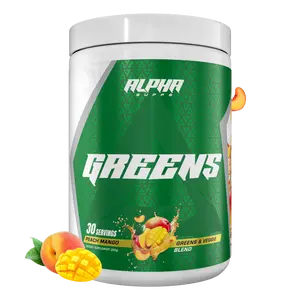 Alpha Supps Greens Supplement | Fruit & Vegetable Superfood Powder (30 Servings)