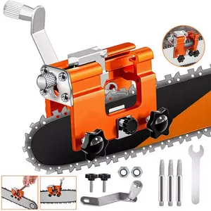 Chainsaw Chain Sharpening Jig Portable Hand Crank Sharpener Tool Set Chainsaw Chain Sharpening Jig Portable Hand Crank Sharpener Tool Set