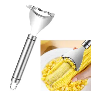 Magic Corn Slicer Peeler, High-Quality Stainless Steel Corn Kernel Remover Tool, Ergonomic Handle Design, Perfect for Easy Corn Processing, Kitchen Gadgets