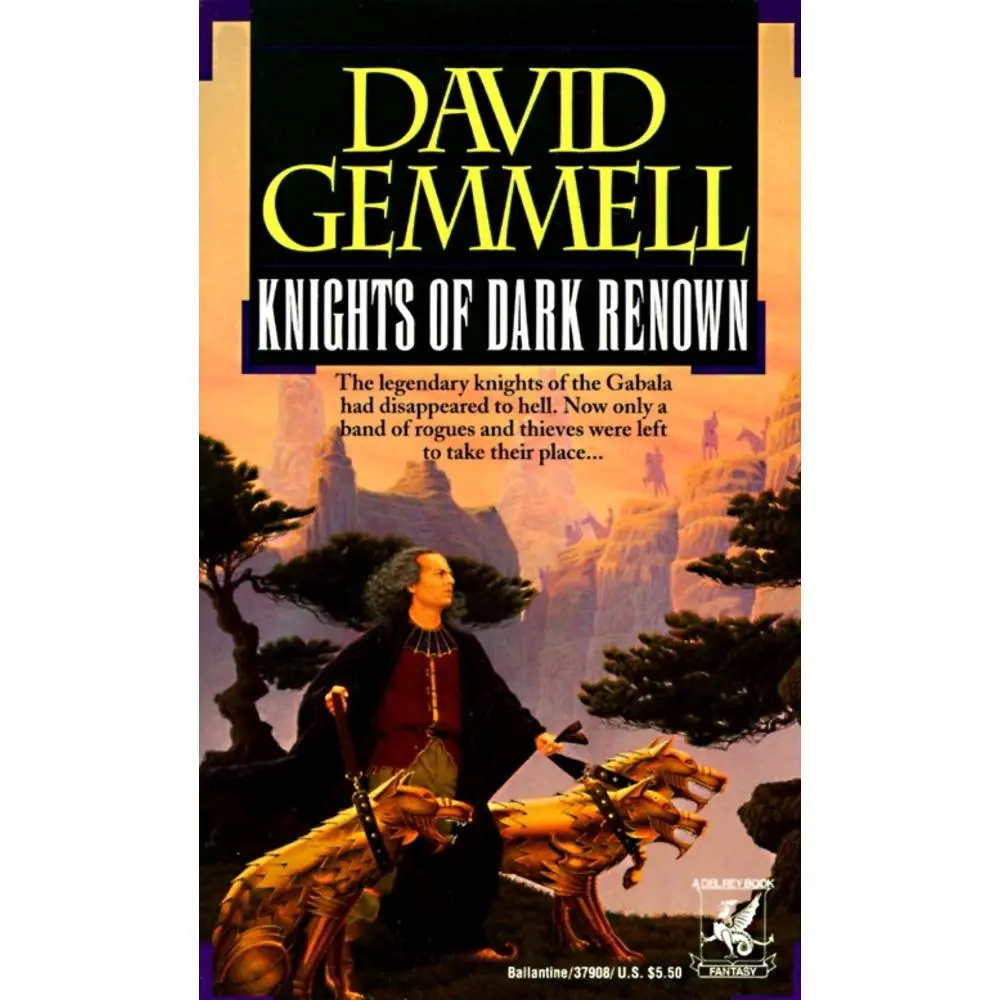 Used Fantasy Novel - Knights of Dark Renown by David Gemmell (Mass Market Paperback, English) - Random House Worlds Literature Book, Dramatic, Colorful, Taut