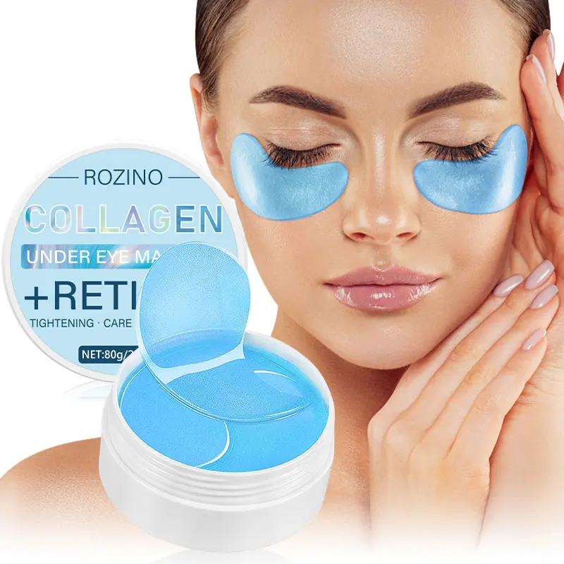 ROZINO Collagen Under Eye Mask + Retinol for Targeted Skincare - Provides Enhanced Under-eye Care with Retinol for Best Results