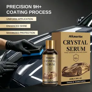 Crystal Serum Graphene Ceramic Car Coating 100ML 9H Auto Detailing Long Lasting Gloss Hydrophobic Scratch Resistant Paint Protection Car Care Nano Coating