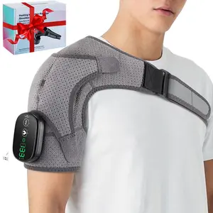 Electric Heated Shoulder Massager, Wireless Vibration Massage, Ergonomic Design, Adjustable Temperature & Strength, Suitable for Men & Women, Neck Shoulder Relaxer, USB Rechargeable Massagers