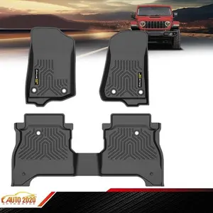 Fit For 2020-2025 Jeep Gladiator All Weather TPE Floor Mats Protection Liners
