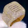 1 Count Charm Cubic Zirconia Elegant Glittering Ring for Women, Jewelry Gift for Valentine’s Day, Wedding Anniversary & Party Occasions, Beautiful Rings