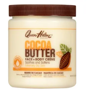Queen Helene Cocoa Butter Crème Face & Body Lotion for Dry Skin, 15 Oz Hain Celestial Soothing Moisture Beeswax Moisturizer Comfort Hydrating
