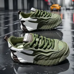 Thick Platform for Height Boost Chunky Sneakers - Comfortable, Versatile Dad Shoes, Lace-Up Casual Streetwear, All-Season Wear