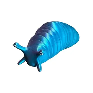 3D Printed Movable Articulated Slug with Eyes various sizes available (4.5”, 5.5”, and 6.5”). Custom requests accepted for color and size. Great for office/desk decor,  ADHD, fidget, and gifts! Movable Ornaments