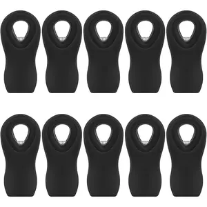 Chip Clips, 10 Pack Plastic Bag Clips with , Black Snack Clips for  Storage and Refrigerator