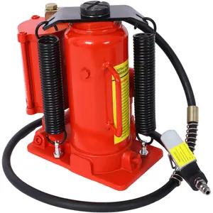 Air Hydraulic Bottle Jack, 12 Ton/24000 LBS All Welded Bottle Jack, 9.8-19.3 inch Lifting Range, Manual Handle and Air Pump, for Car, Pickup, Truck, RV, Auto Repair, Industrial Engineering