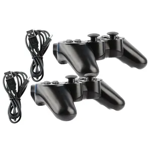 2x Black Wireless Bluetooth Video Game Controller Pad