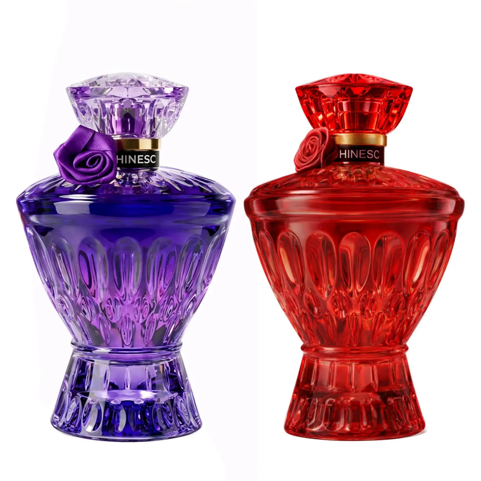 Shineson Women's Dual Perfume Gift Set - 2 Eau de Parfum Bottles (75ml/2.64fl oz Each), Fruity Floral Scent, Bergamot-Cedar-Vanilla Notes, Long-Lasting High-Concentration Luxury Crystal Bottle, Signature Scent for Adults, Gift Ideas for Women, Women's Fra