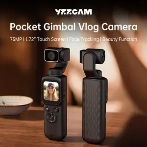 Vlog cameras with 4K/30fps video recording, pocket cameras with face tracking, 4K handheld gimbal cameras, camcorders, and portable WiFi-enabled smartphone vlog cameras with a 32GB memory card